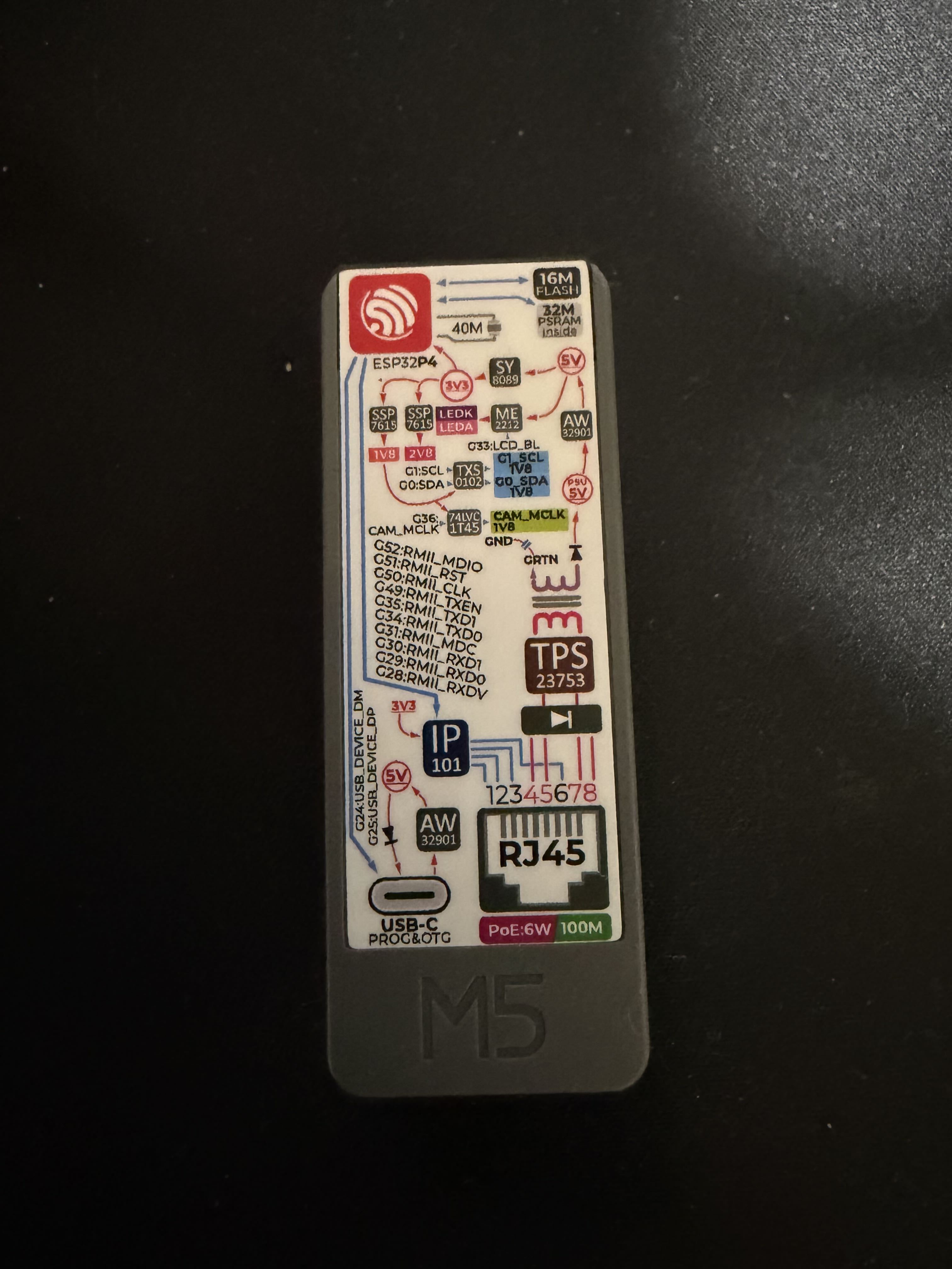 NDMコンソールサーバのベースとなるM5Stack Unit PoE-P4単体